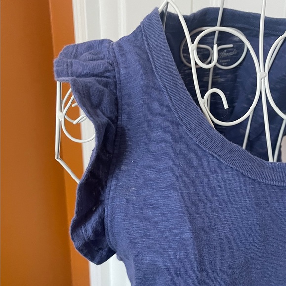 Universal Thread Blue Ruffle Cap Sleeve Midi Dress - Size M - Picture 4 of 10